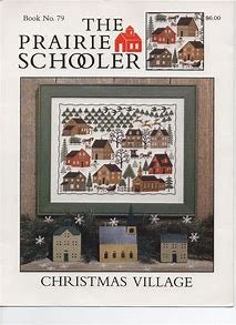The Prairie Schooler CHRISTMAS VILLAGE Counted Cross Stitch Pattern, Winter, Sleigh Ride, Leaflet Chart Book No. 79