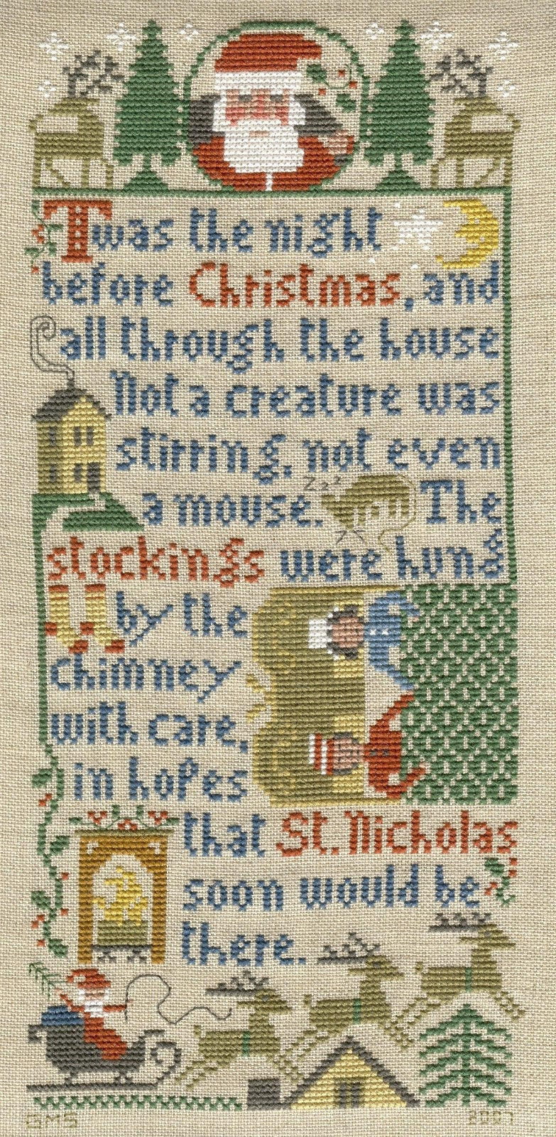 The Prairie Schooler CHRISTMAS SAMPLERS Counted Cross Stitch Pattern Chart Book No. 63