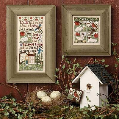 The Prairie Schooler SPRING HAS COME!  Counted Cross Stitch Pattern, Sampler, Hoffman Reprint, Chart Book No. 136