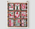 The Prairie Schooler NORDIC HOLIDAY Counted Cross Stitch Pattern, Christmas, Santa, Chart Book No. 191