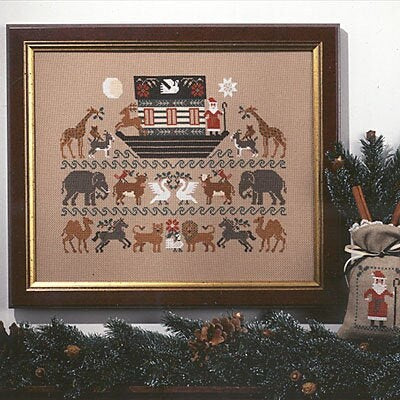 The Prairie Schooler CHRISTMAS ARK Counted Cross Stitch Pattern Chart Book No. 32, Pattern Only