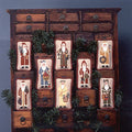 The Prairie Schooler FATHER CHRISTMAS Counted Cross Stitch Pattern, Winter, Christmas, Santa, Ornaments, Chart Book No. 43