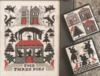 The Prairie Schooler THE THREE PIGS Cross Stitch Chart Pattern Book No. 185