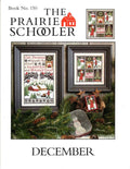 The Prairie Schooler DECEMBER Counted Cross Stitch Leaflet Pattern Chart Book No. 150