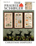 The Prairie Schooler CHRISTMAS SAMPLERS Counted Cross Stitch Pattern Chart Book No. 63