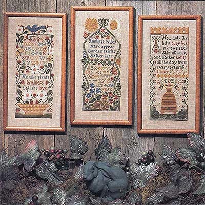 The Prairie Schooler GARDEN VERSES Counted Cross Stitch Leaflet Pattern Chart Book No. 49