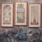 The Prairie Schooler GARDEN VERSES Counted Cross Stitch Leaflet Pattern Chart Book No. 49