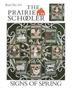 The Prairie Schooler SIGNS OF SPRING Cross Stitch Pattern Chart Book No. 163