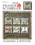The Prairie Schooler "SUMMER & WINTER" Counted Cross Stitch Pattern, Seasons, Hoffman Reprint, Chart Book No. 91,  Pattern Only