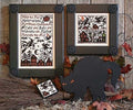 The Prairie Schooler CATS, BATS, & WITCHES Cross Stitch Pattern, Halloween, Autumn,  Hoffman Reprint, Chart Book No. 174