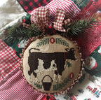 The Prairie Schooler BARNYARD CHRISTMAS Counted Cross Stitch Pattern, Horse, Cow, Pig, Ornaments, Chart Book 94