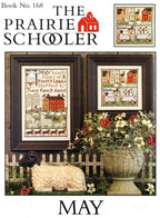 The Prairie Schooler "MAY", Counted Cross Stitch, Spring, Sheep, Americana, Farm, Chart Pattern Book No. 168