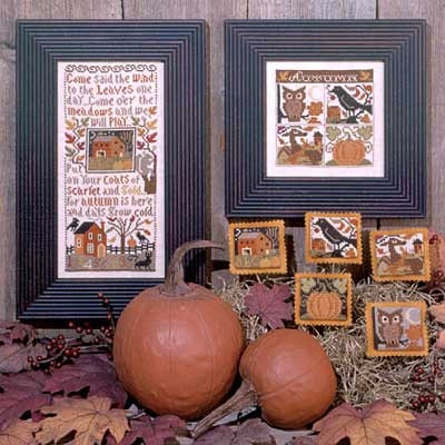 The Prairie Schooler AUTUMN LEAVES Counted Cross Stitch Pattern Chart Book No. 132