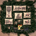 The Prairie Schooler SANTA RIDES Counted Cross Stitch Pattern, Christmas, Santa, Primitive, Reindeer, Book No. 47
