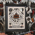 The Prairie Schooler "NEVERMORE" Counted Cross Stitch, Halloween, Autumn, Alphabet, Haunted House, Leaflet Pattern Chart Book No. 196
