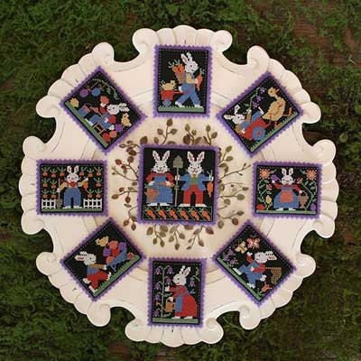 The Prairie Schooler BUNNIES Counted Cross Stitch Pattern Leaflet Chart Book No. 178