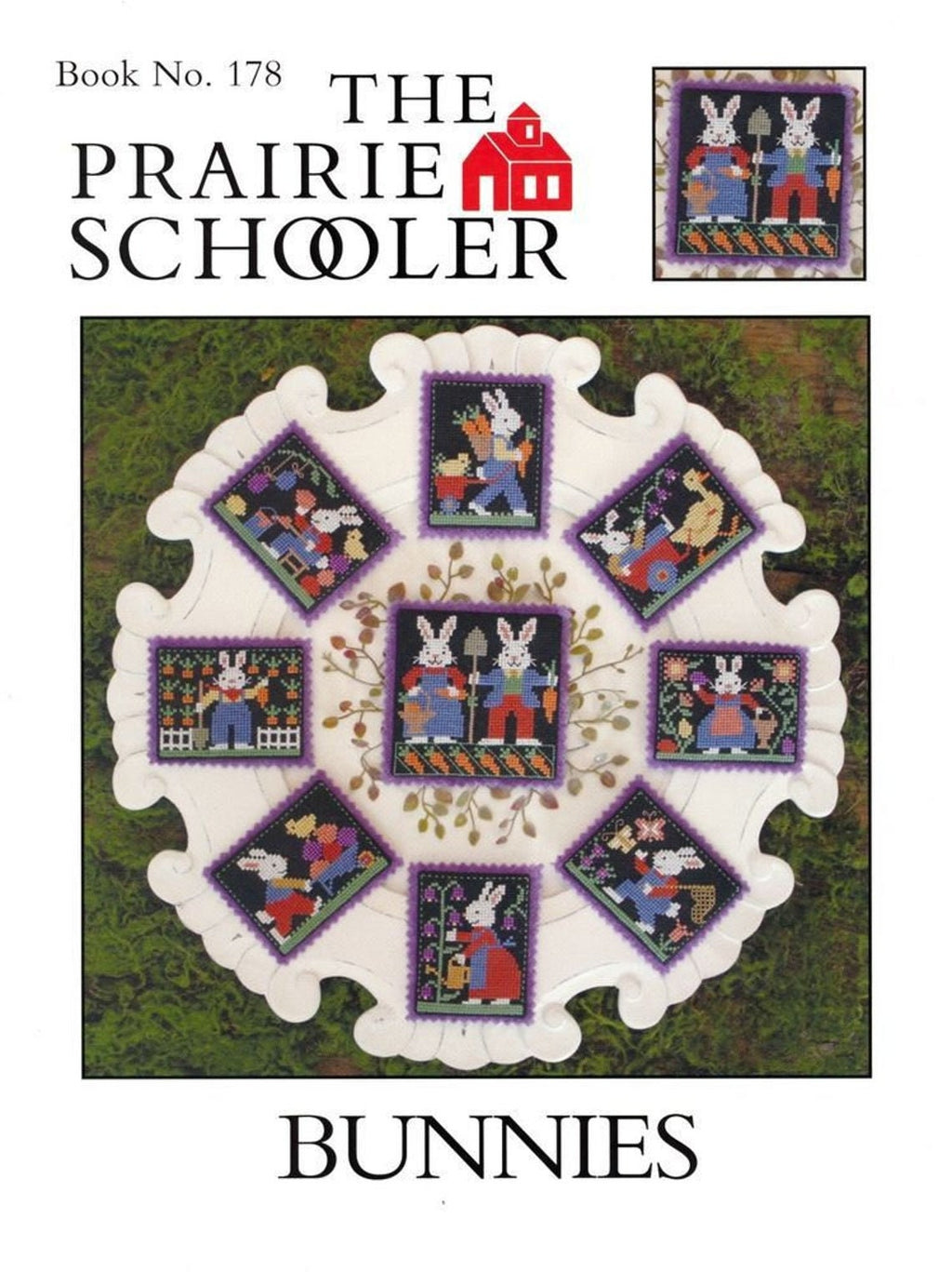 The Prairie Schooler BUNNIES Counted Cross Stitch Pattern Leaflet Chart Book No. 178
