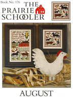 AUGUST By The Prairie Schooler Counted Cross Stitch Pattern Leaflet Chart Book No. 176