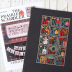 CHRISTMAS ALAPHABET, The Prairie Schooler Counted Cross Stitch Pattern Leaflet Design Chart Book No. 64