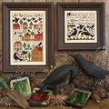 The Prairie Schooler As THE CROW FLIES Counted Cross Stitch Pattern Chart Leaflet Design Book No. 170