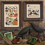 The Prairie Schooler As THE CROW FLIES Counted Cross Stitch Pattern Chart Leaflet Design Book No. 170