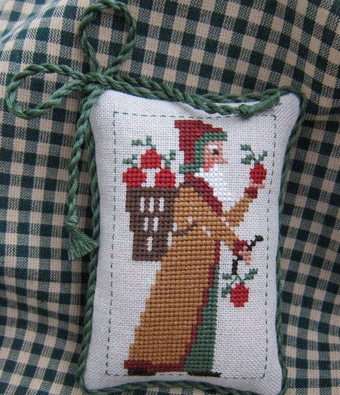 The Prairie Schooler "OLD WORLD SANTaS II" Counted Cross Stitch, Christmas, Ornaments, Hoffman Reprint, Pattern Chart Book No. 88