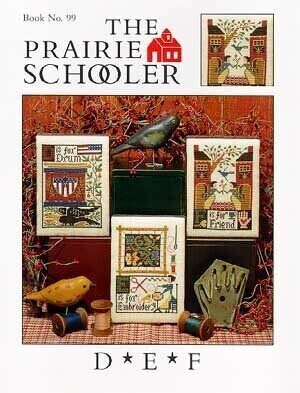 D*E*F By The Prairie Schooler Counted Cross Stitch Pattern Chart Leaflet Book No. 99