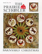 The Prairie Schooler BARNYARD CHRISTMAS Counted Cross Stitch Pattern, Horse, Cow, Pig, Ornaments, Chart Book 94
