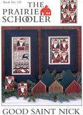 The Prairie Schooler GOOD SAINT NICK Counted Cross Stitch Pattern Leaflet Design Chart Book No 135