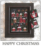 The Prairie Schooler HAPPY CHRISTMAS Counted Cross Stitch Pattern Leaflet Design Chart Book No. 190