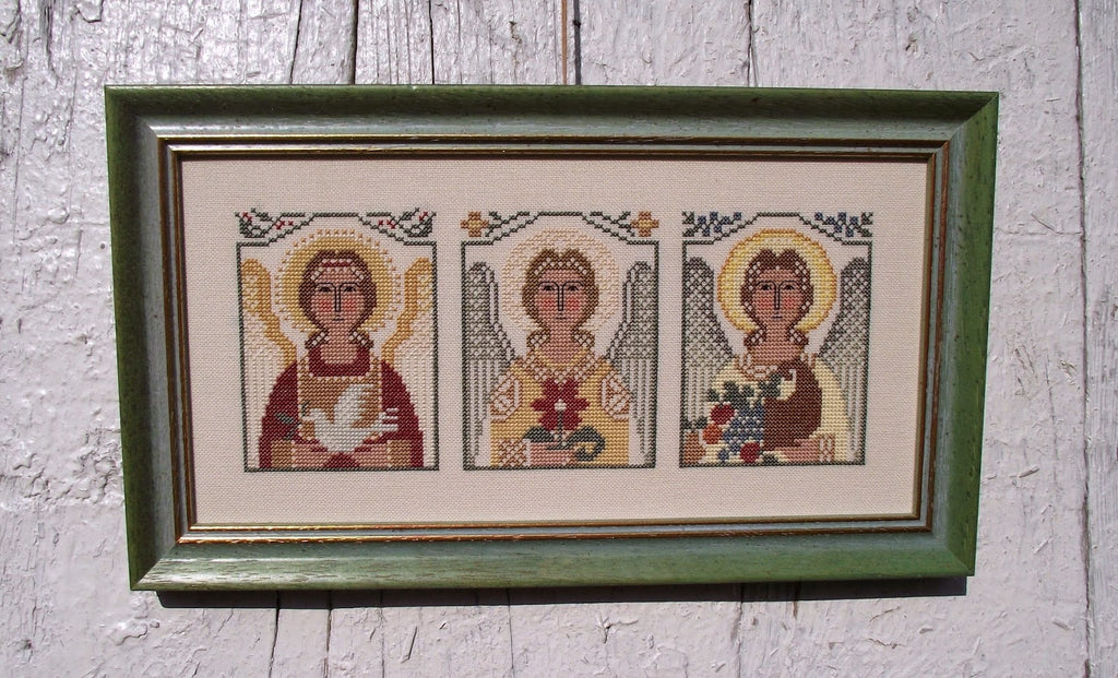 ANGELS By The Prairie Schooler Counted Cross Stitch Pattern, Christmas, Holiday, Ornaments, Leaflet Chart Book No. 42