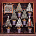 CHRISTMAS TREES By The Prairie Schooler Counted Cross Stitch Pattern, Hoffman Reprint, Chart Book No. 82