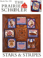 STARS & STRIPES By The Prairie Schooler Counted Cross Stitch Leaflet Pattern Chart Book No. 155