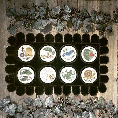 GARDEN BEASTIES by The Prairie Schooler Counted Cross Stitch Leaflet Pattern Chart Book No. 54