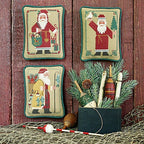 SANTAS REVISITED IV The 1986, 1988 & 1992 Schooler Santas by Prairie Schooler Counted Cross Stitch Pattern, Hoffman Reprint,  Book No. 205