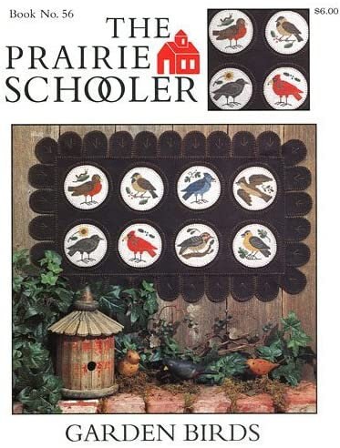 GARDEN BIRDS By The Prairie Schooler Counted Cross Stitch Pattern Leaflet Chart Book No. 56