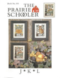 J*K*L by The Prairie Schooler Counted Cross Stitch Pattern Primitive Alphabet Series, Leaflet Pattern Chart Book No. 105