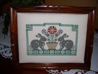 WOODLAND SAMPLING by The Prairie Schooler Counted Cross Stitch Pattern, Squirrels, Rabbits, Leaflet Pattern Chart Book No. 17