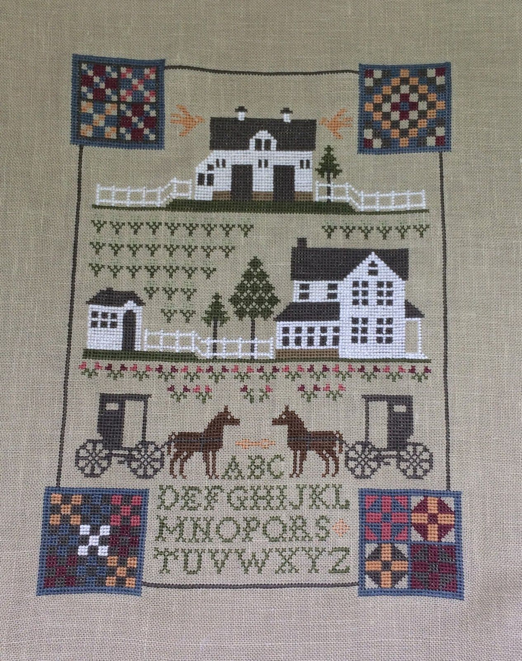 SUNSHINE AND SHADOW by The Prairie Schooler Counted Cross Stitch Leaflet Pattern Chart Book No. 11