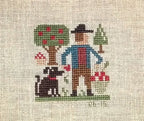 SEPTEMBER By The Prairie Schooler Counted Cross Stitch Pattern Leaflet Chart Book No. 173