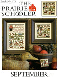 SEPTEMBER By The Prairie Schooler Counted Cross Stitch Pattern Leaflet Chart Book No. 173