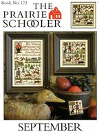 SEPTEMBER By The Prairie Schooler Counted Cross Stitch Pattern Leaflet Chart Book No. 173