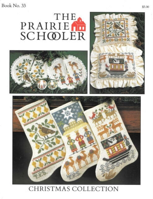 CHRISTMAS COLLECTION By The Prairie Schooler Counted Cross Stitch Pattern Leaflet Chart Book No. 33
