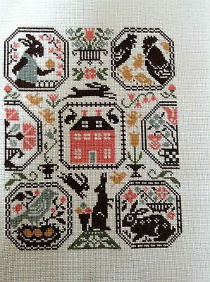 RABBIT RUN by The Prairie Schooler Counted Cross Stitch Leaflet Pattern Chart Book No. 194, Pattern Only