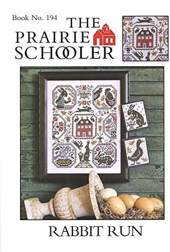 RABBIT RUN by The Prairie Schooler Counted Cross Stitch Leaflet Pattern Chart Book No. 194, Pattern Only