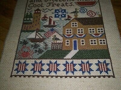 JULY The Prairie Schooler Counted Cross Stitch Pattern Design, Summer, Sampler, Lighthouse, Hoffman Reprint, Chart Book No. 154
