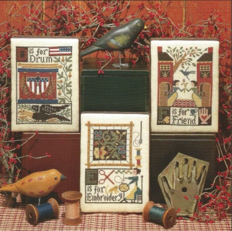 D*E*F By The Prairie Schooler Counted Cross Stitch Pattern Chart Leaflet Book No. 99