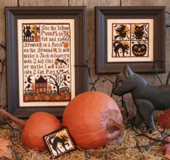 PUMPKIN PATCH By The Prairie Schooler Counted Cross Stitch Leaflet Pattern Chart Book No. 140