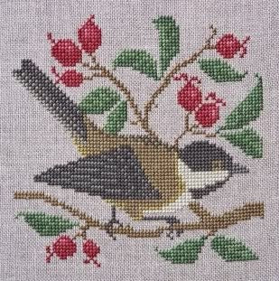 BIRDS & BERRIES by The Prairie Schooler Counted Cross Stitch Leaflet Pattern Chart Book No. 44
