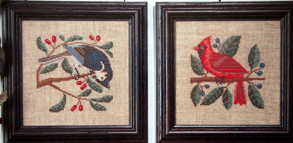 BIRDS & BERRIES by The Prairie Schooler Counted Cross Stitch Leaflet Pattern Chart Book No. 44